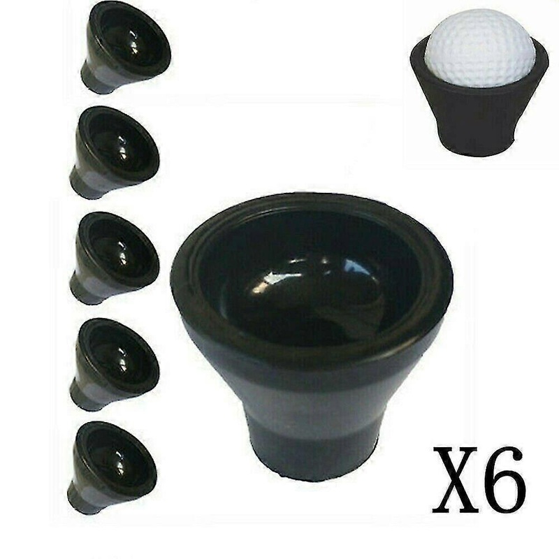 6Pcs Golf Ball Pick Up Suction Cup Picker For Putter Grip Caddy Sucker Retriever