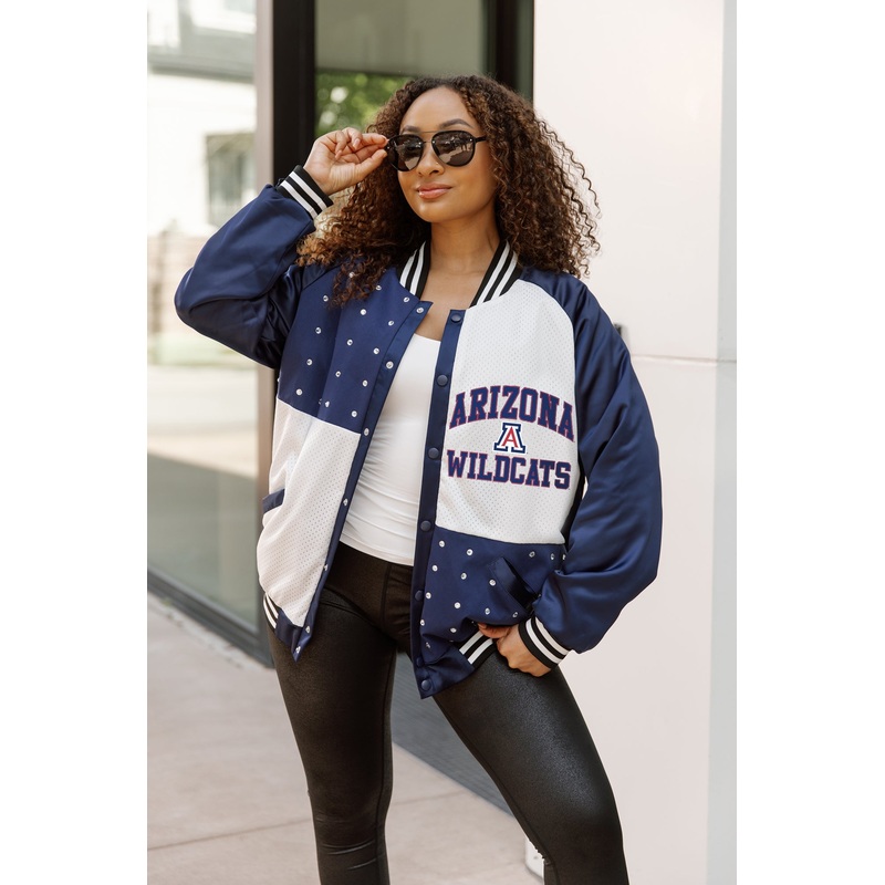 ARIZONA WILDCATS REFINED RIVALRY THROWBACK VARSITY BOMBER JACKET