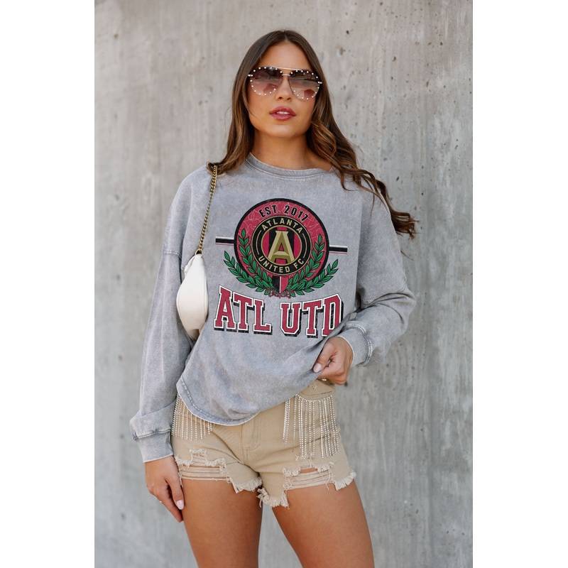 ATLANTA UNITED FC Goal Oriented Faded Wash Pullover