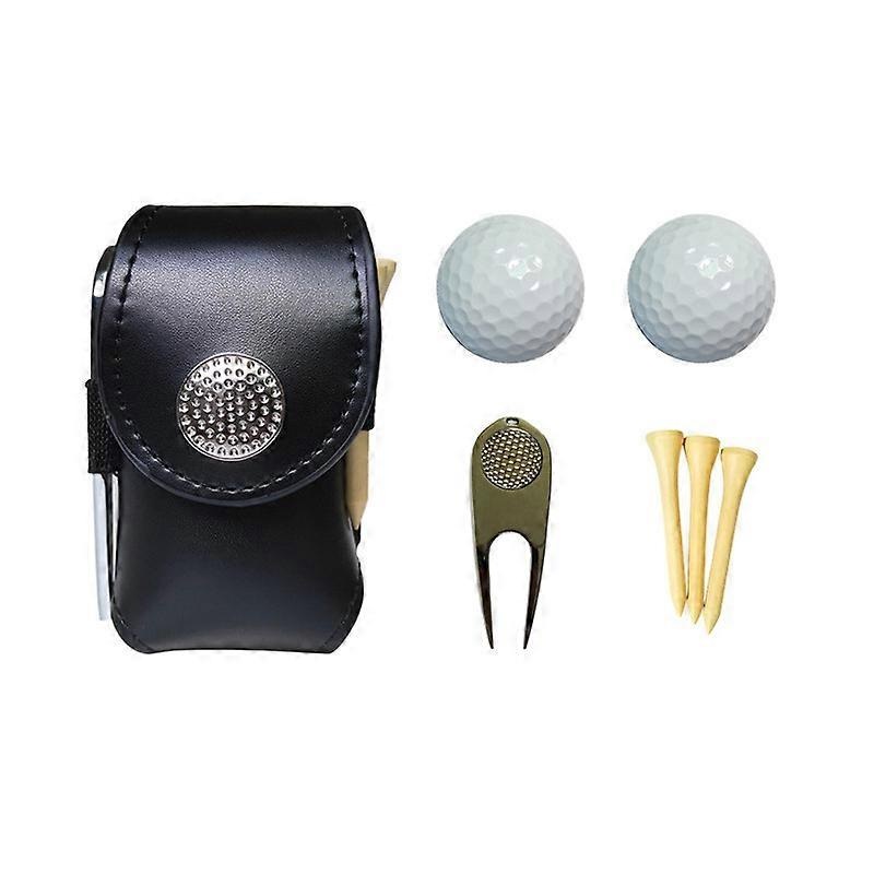 Golf Ball Bag – Clip for Golf Ball Holder Golf Balls Tees Bags Pouch for Golf Accessories with Balls TeesGolf Accessories Tool Bag (Color : Black)