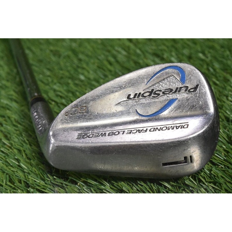 PURE SPIN DIAMOND FACE DW GOLF 60 LOB WEDGE WEDGE FLEX STEEL SHAFT ~ L@@K!!