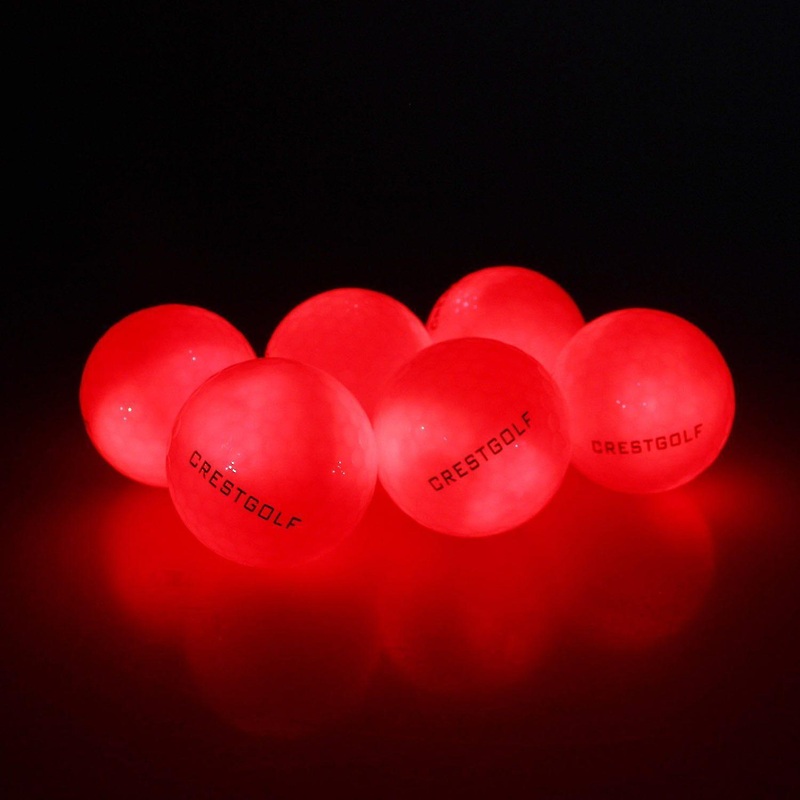 Red golf balls Night Training High Hardness Material For Golf Practice Balls