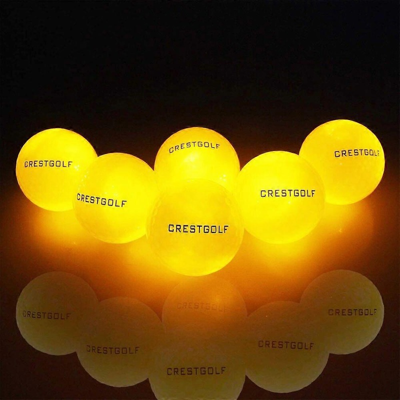 6Pcs Glow In The Dark Light Up Luminous LED Golf Balls Night Gift for Golfers
