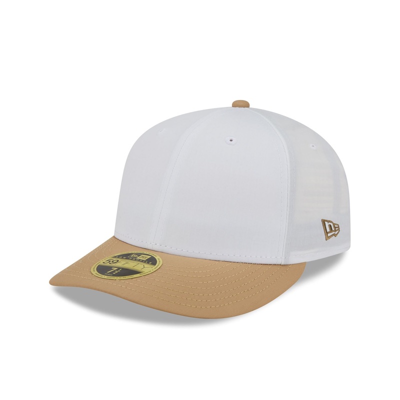 Cotton Nylon Tan Visor Low Profile 59FIFTY Fitted Hat