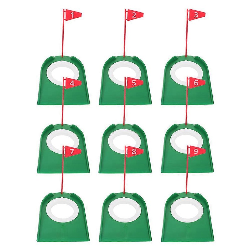 Golf Practice Tool Putting Practice Lawn Games Golf Players Lightweight And Compact 9Pcs
