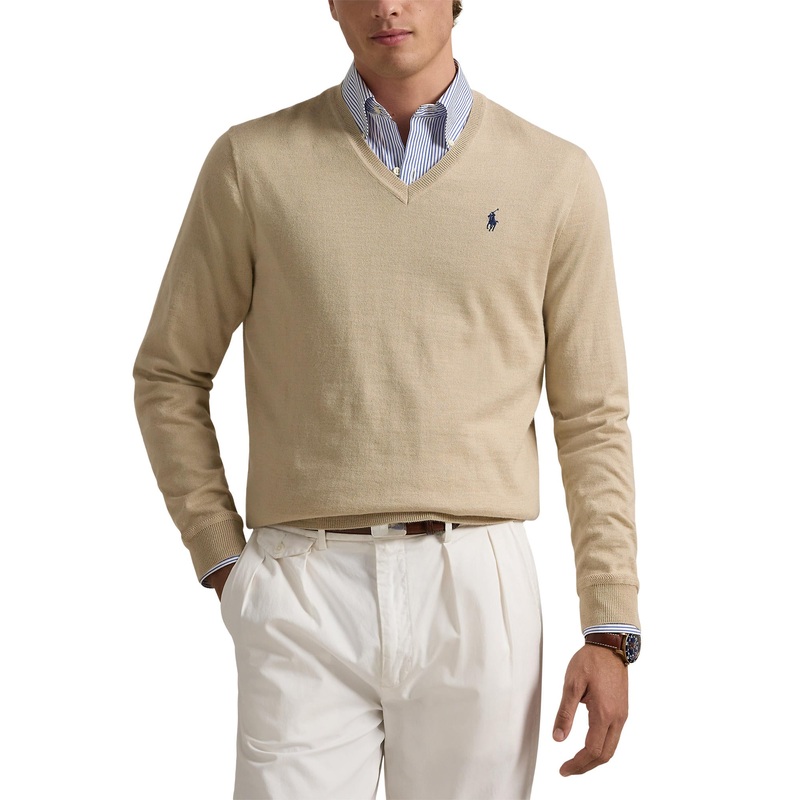 Polo Performance Ralph Lauren Performance V-Neck Golf Sweater – Basic Sand