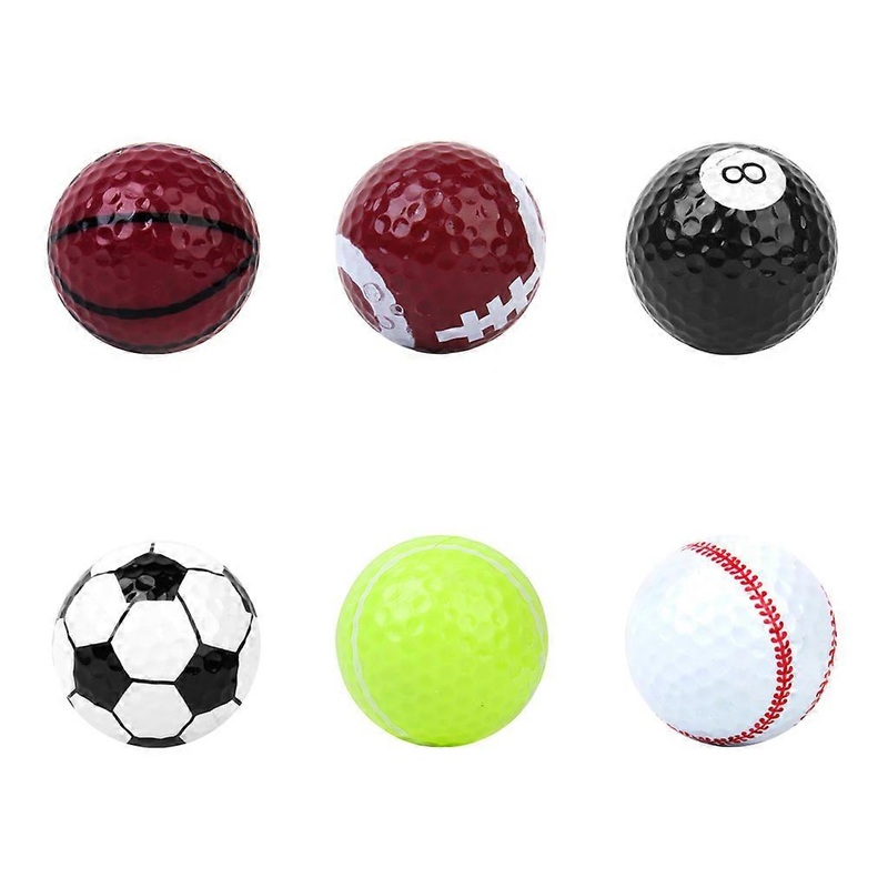 Assorted Design Golf Balls (Basketball, Soccer, Tennis, Baseball, ,