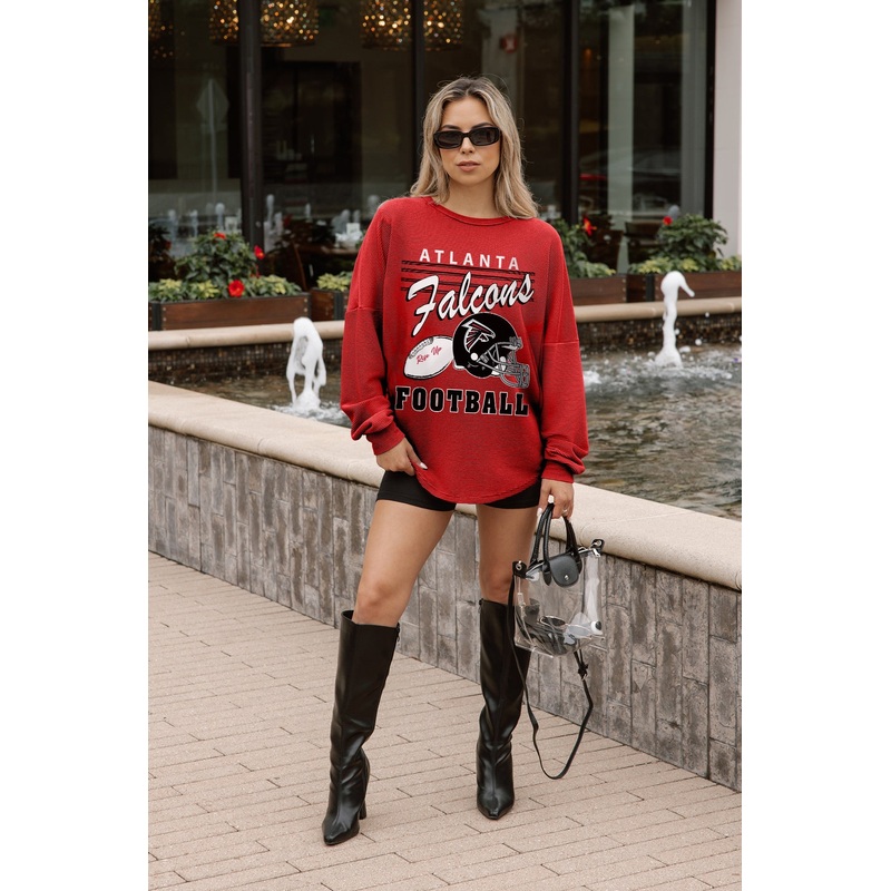 ATLANTA FALCONS CLASSIC COOL VINTAGE WASH CORDED PULLOVER