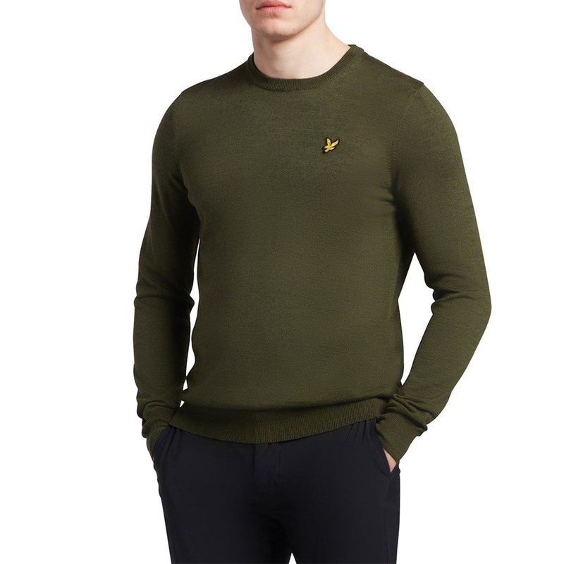 Lyle & Scott Crew Neck Pullover – Cactus Green