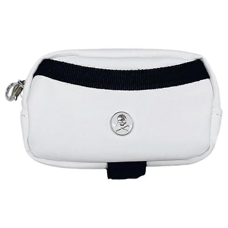 PU Leather Golf Ball Carry Waterproof with Hook Golf Accessories Storage Bag