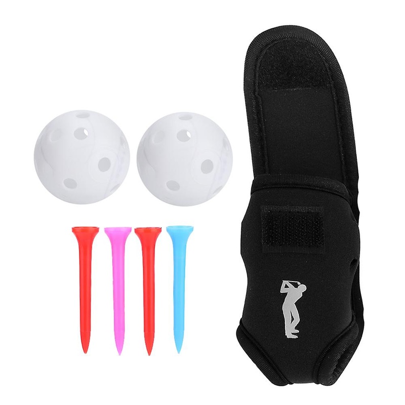 CAITON Portable Golf Ball Bag Tool Holder Golfer Mini Waist Pouch with Tees Hollow Balls