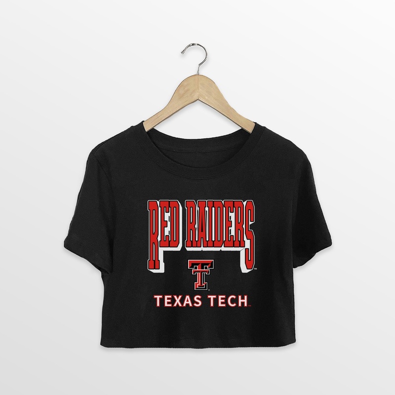 TEXAS TECH RED RAIDERS PURE VICTORY CLASSIC CROP TEE