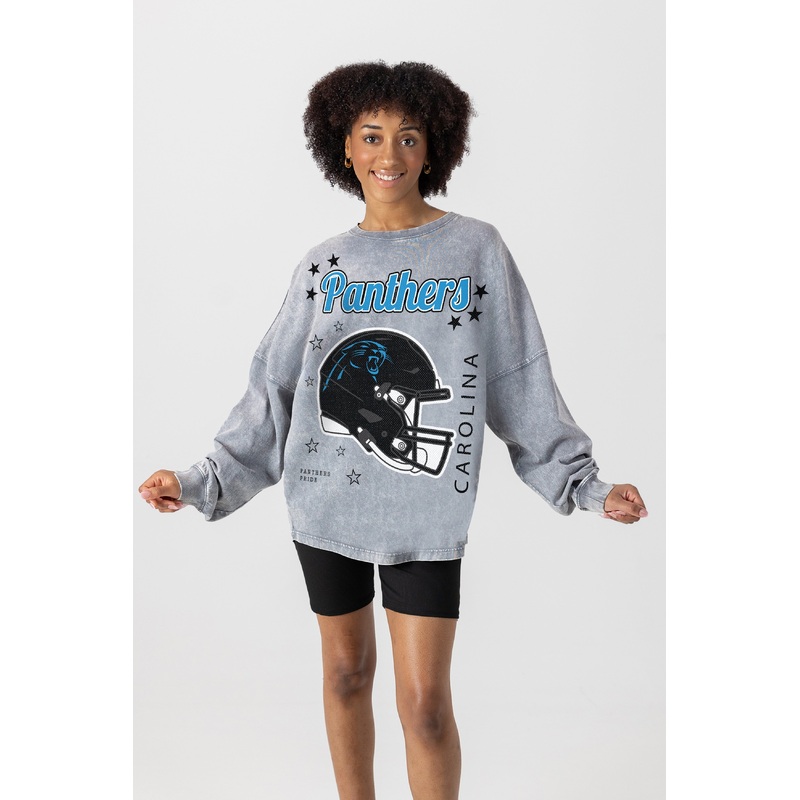 CAROLINA PANTHERS Starbound Oversized Long-Sleeve Tee