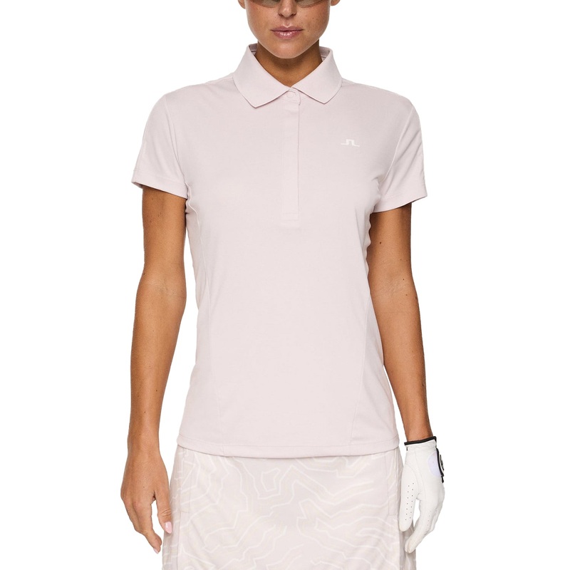 J.Lindeberg Women’s Jessa Golf Polo Shirt – Grey Lilac