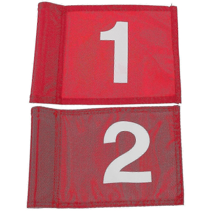 Mini Golf Flag Polyester Training Flags for Golfers – 2Pcs Outdoor Practice Aid for Golf Training Edition 0915