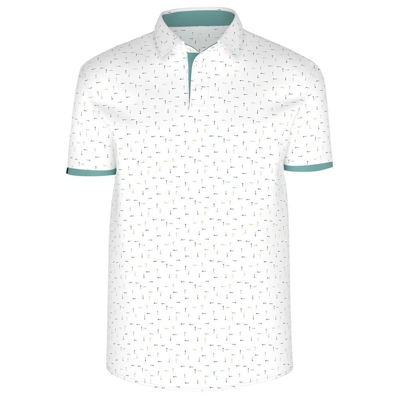 Swannies Frasier Polo|White Marine|Small|Medium|Large|X-Large|XX-Large