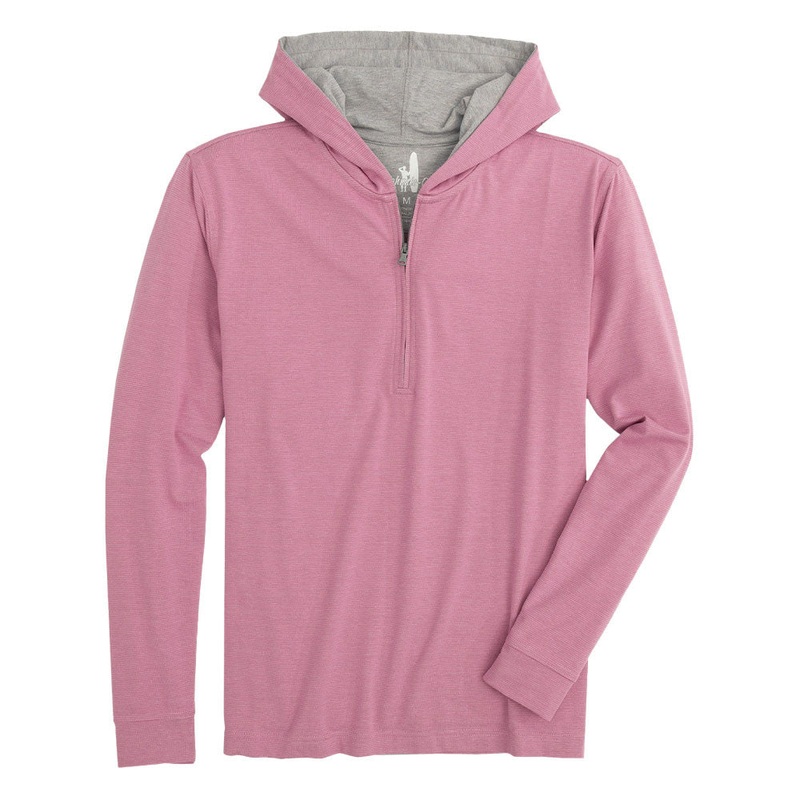 Johnnie-O Finney Striped 1/4 Zip Hoodie