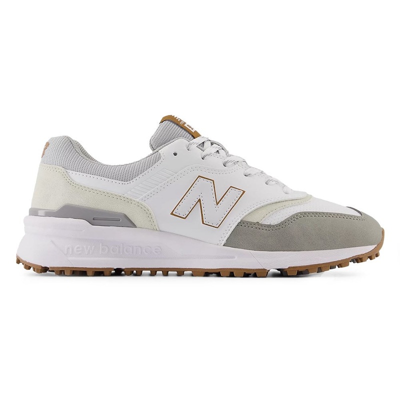 New Balance 997 Spikeless Wide (EE) Golf Shoes – White/Grey