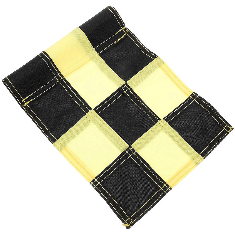 Practice Court Flag Portable Golfs Flag Checkered Golf Training Equipment Goal Tolerance Improvement 8.7X5.9X0.9in 1Set