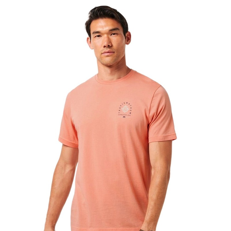Travis Mathew Deco Tee|Terra Cotta|Small|Medium|Large|X-Large|XX-Large|XXX-Large