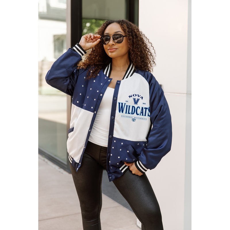 VILLANOVA WILDCATS INNER DRIVE THROWBACK VARSITY BOMBER JACKET