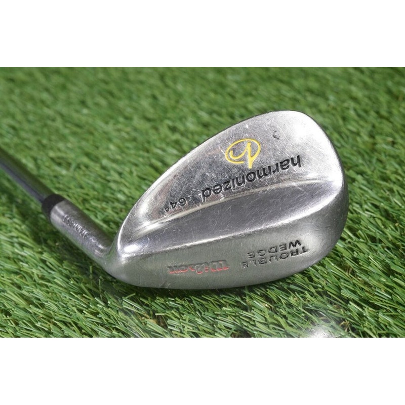 WILSON HARMONIZED TROUBLE WEDGE 64* LOB TRUE TEMPER WEDGE FLEX STEEL SHAFT