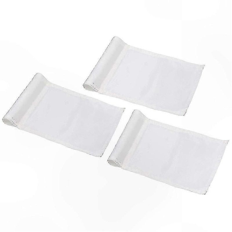 3-Piece Golf Practice Flag Set with Hole Pole and Cup, White & Blue Flags for Putting Training Accessories