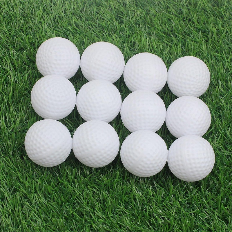 Golf Practice Balls, Hollow Plastic Golf Balls for Indoor Training – Pack of 20 (White)