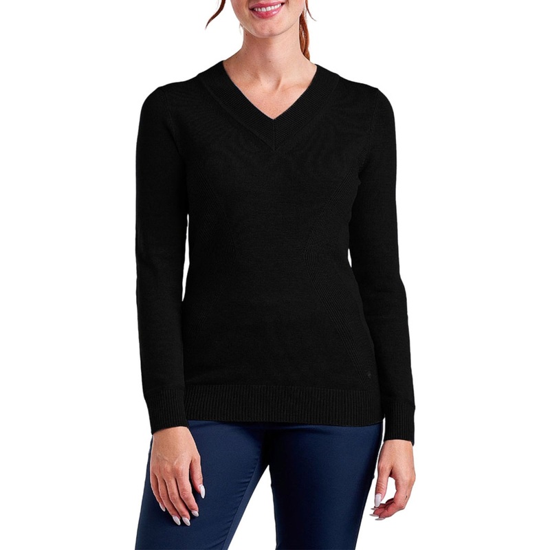 Nivo Women’s Nicole V-Neck Sweater – Black