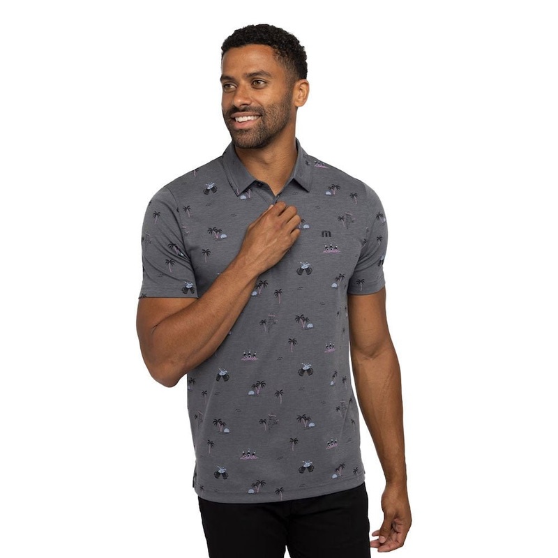 Travis Mathew Ensenada Polo|Heather Dark Grey|Small|Medium|Large|X-Large|XX-Large|XXX-Large