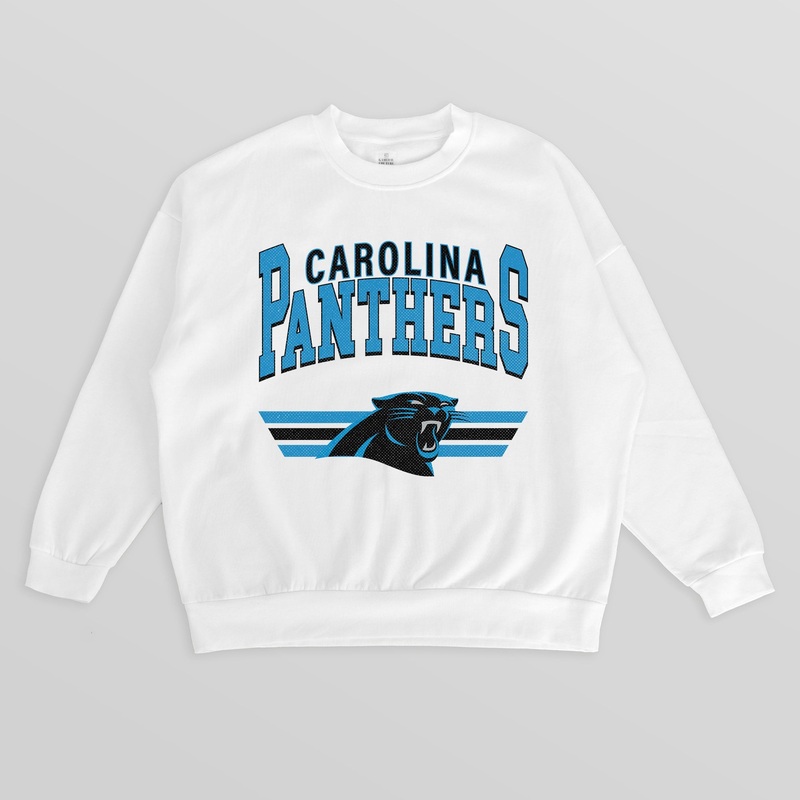 CAROLINA PANTHERS SWIFT STRIKE PREMIUM FLEECE CREWNECK PULLOVER