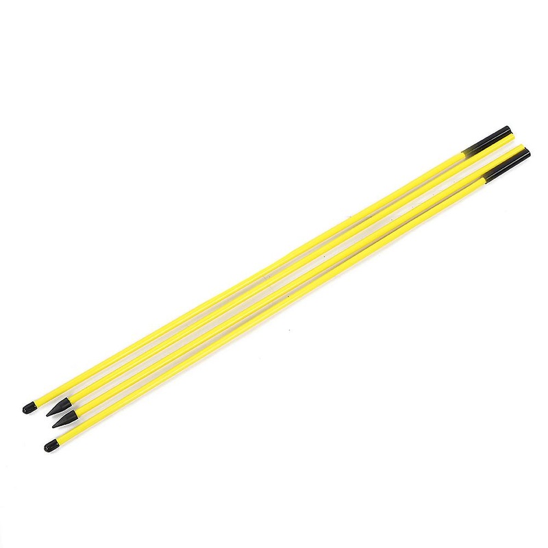 Epoxy Fiberglass Rod Yellow Two Sections Foldable Golf Practice Stick Training Assist Foldable Correct Practice Pole
