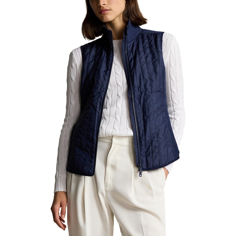 RLX Ralph Lauren Women’s Cool Wool Hybrid Performance Vest – Refined Navy