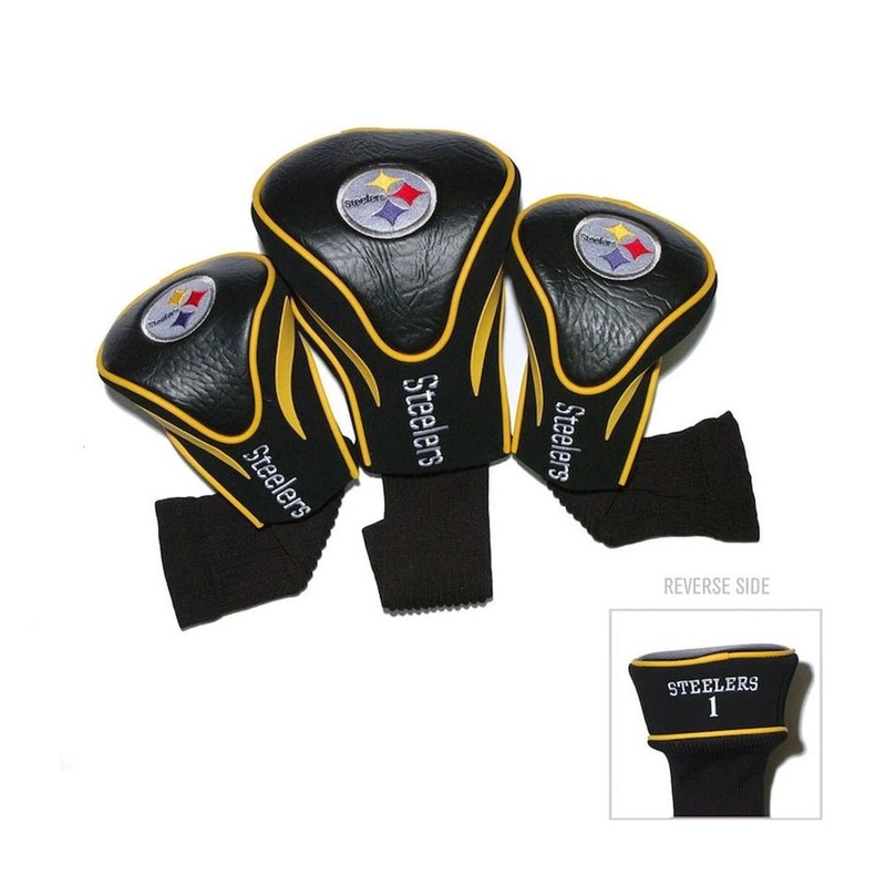 Team Golf NFL 3-Pack Contour Sock Headcovers – Pittsburgh Steelers