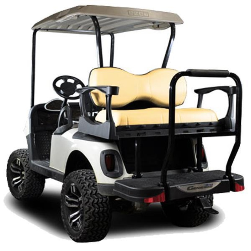 MadJax Genesis 300 with Deluxe Sandstone Aluminum Rear Flip Seat – EZGO RXV PN# 01-044-204D