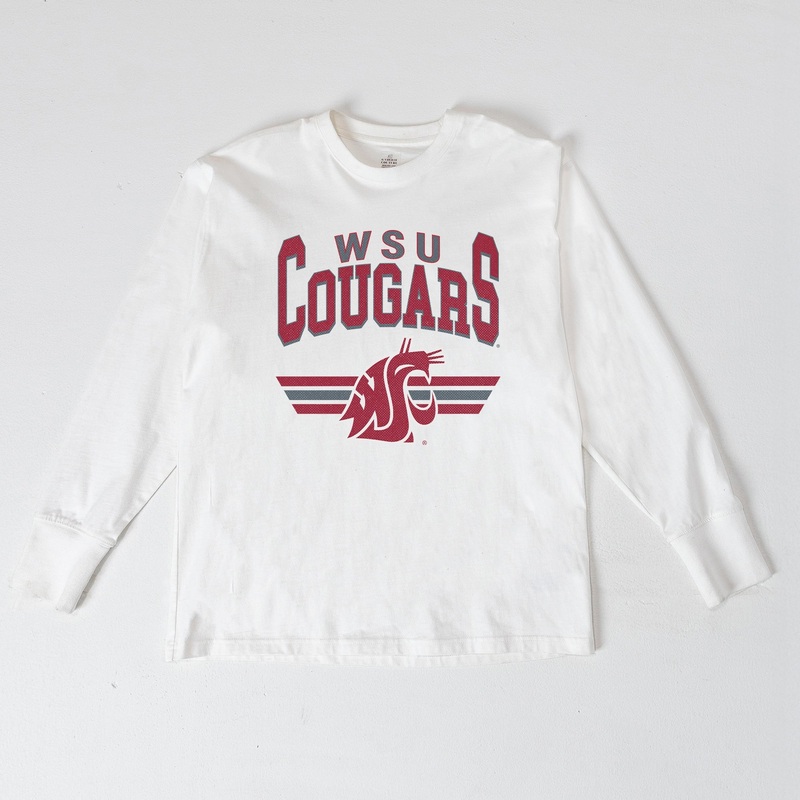 WASHINGTON STATE COUGARS SWIFT STRIKE ESSENTIAL RELAXED FIT LONG SLEEVE TEE