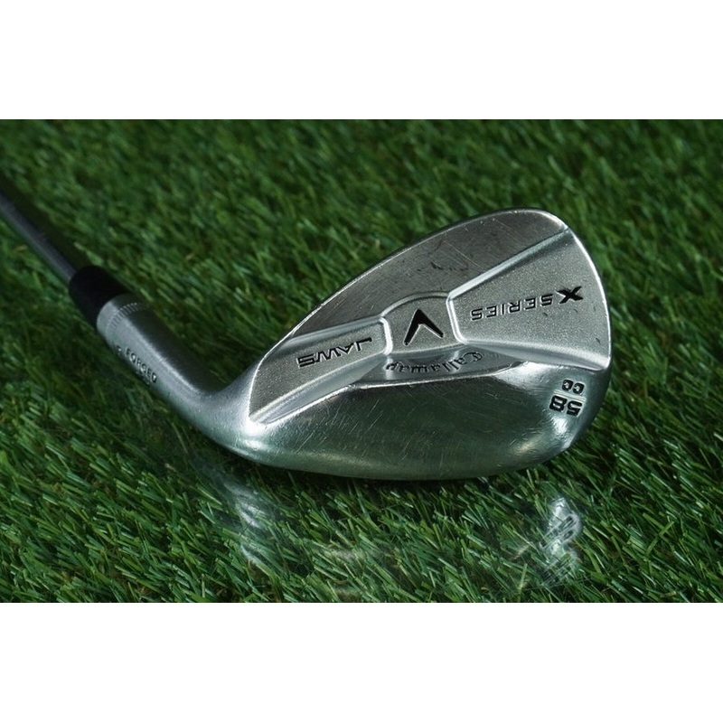 CALLAWAY X SERIES JAWS LOB WEDGE FORGED STEEL SHAFT 58 CC RH ~ L@@K!!