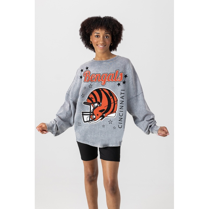 CINCINNATI BENGALS Starbound Oversized Long-Sleeve Tee