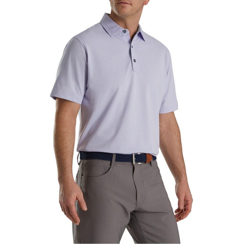FootJoy Heather Stretch Pique Solid Self Collar Polo – FJ Logo