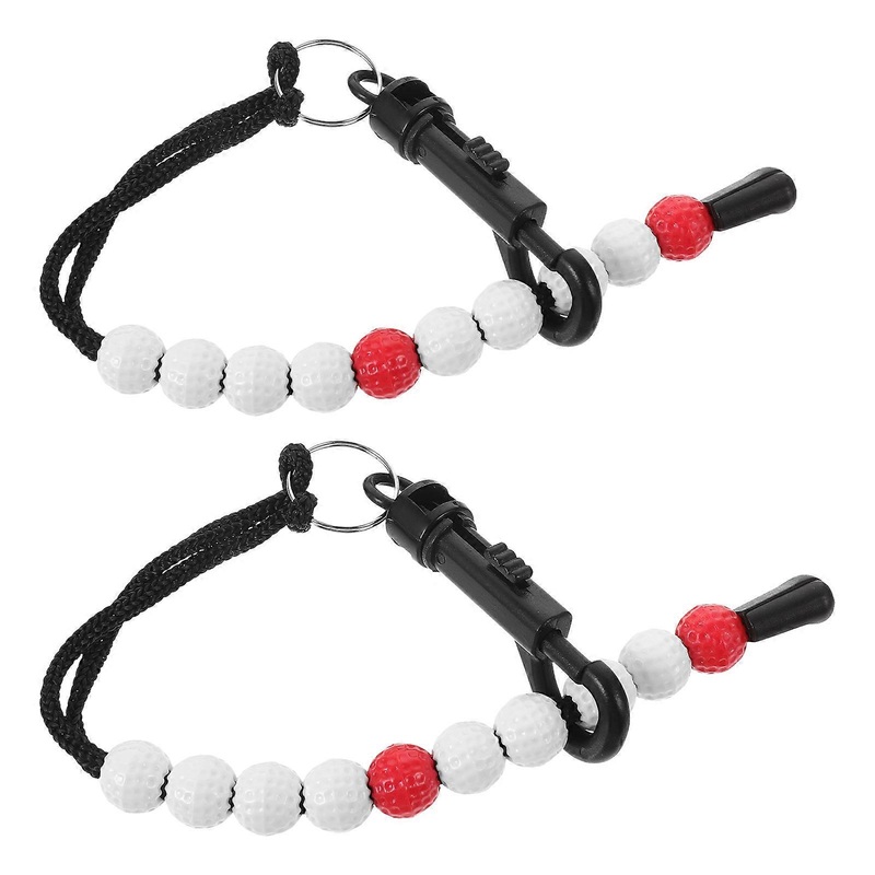 Golf Scoring Bead Counter Tool   Durable Lightweight Wrist Attachment for Tracking Scores, 2pcs Set for Golf Enthusiasts