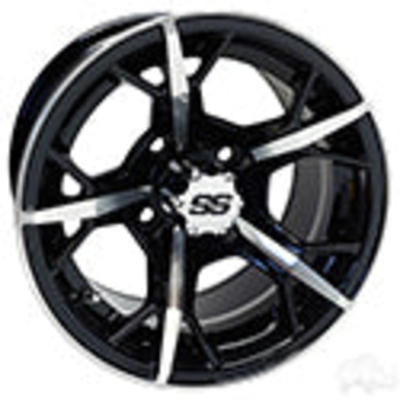RHOX RX399, Machined Gloss Black, 12×7 ET-25