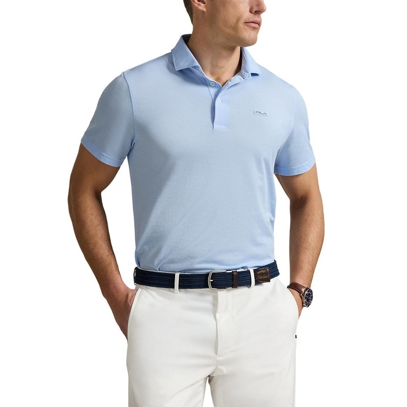 RLX Ralph Lauren Tour Pique Golf Polo Shirt – Office Blue