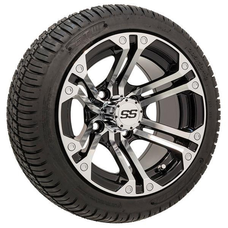 Set Of (4) 12 GTW Specter Wheels On GTW Fusion Street Tires PN# A19-243