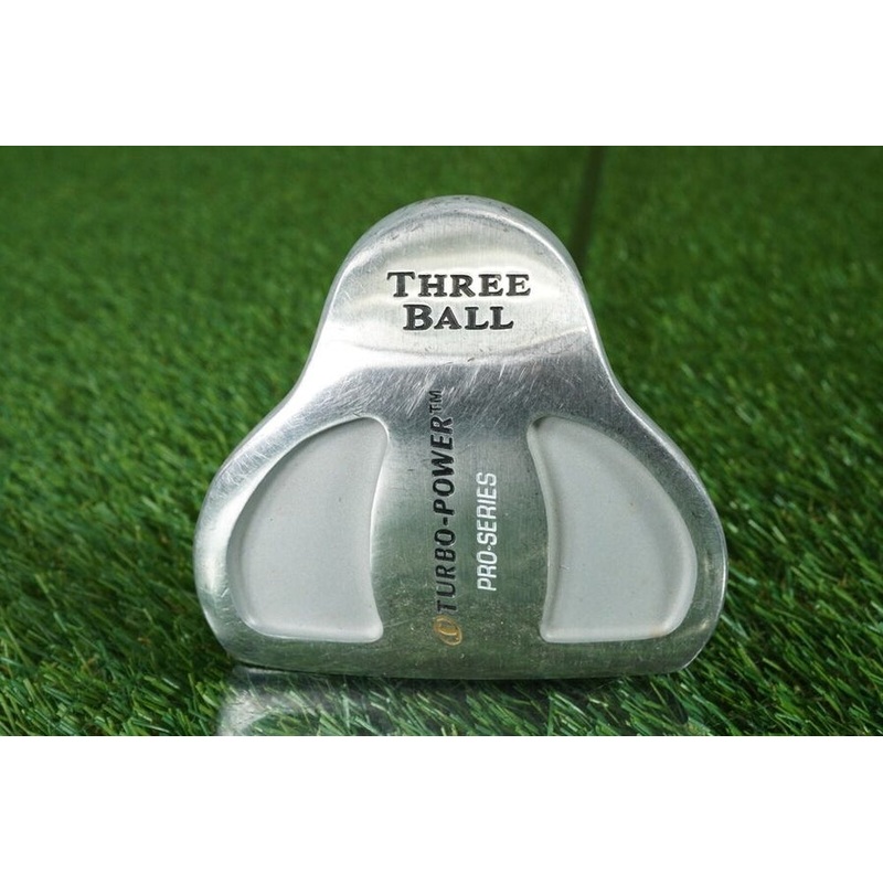 TURBO-POWER THREE BALL MALLET 35 PUTTER PRO SERIES STEEL SHAFT ~ L@@K!!