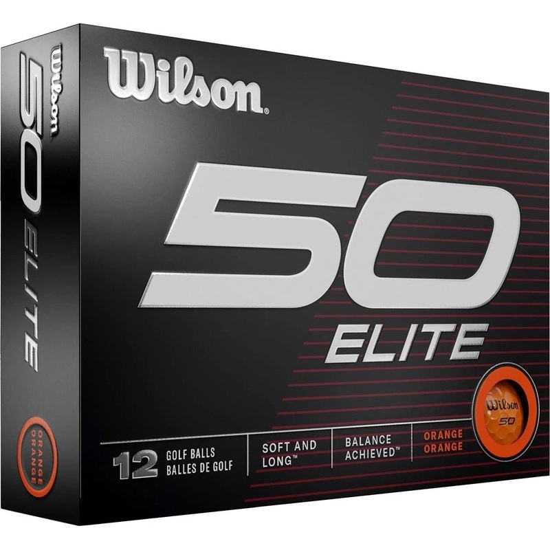 Wilson Fifty Elite Golf Balls – Orange
