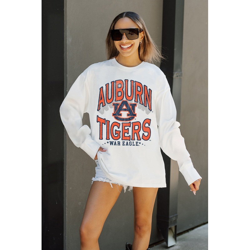 AUBURN TIGERS Time Out Oversized Long-Sleeve Tee