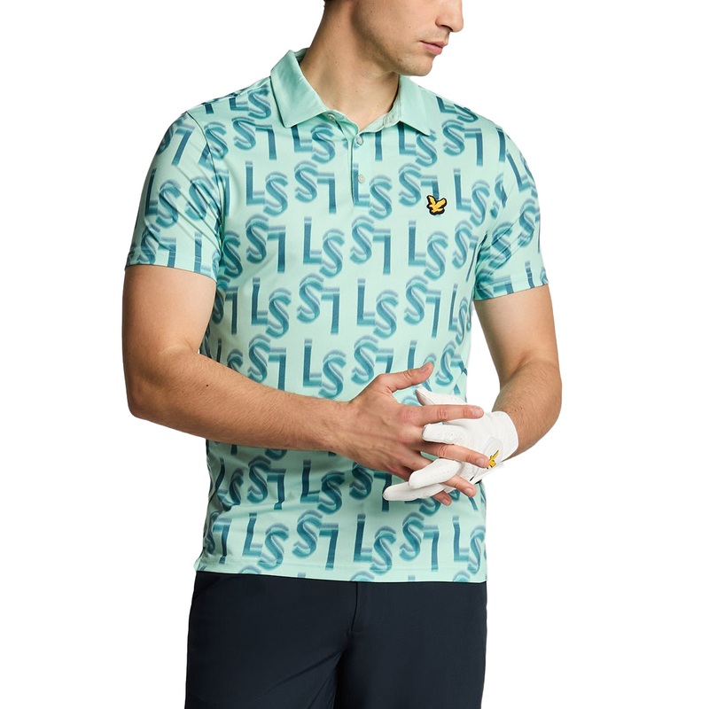 Lyle & Scott LS Monogram Printed Golf Polo Shirt – Shoreline
