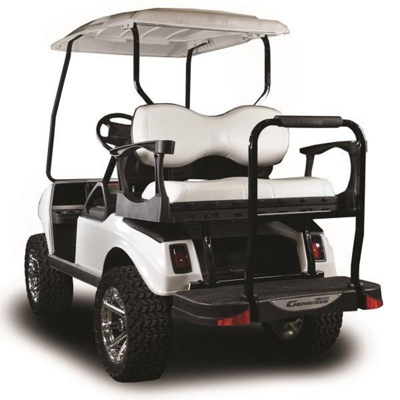MadJax Genesis 300 with Deluxe White Aluminum Rear Flip Seat – Club Car DS PN# 01-042-201D
