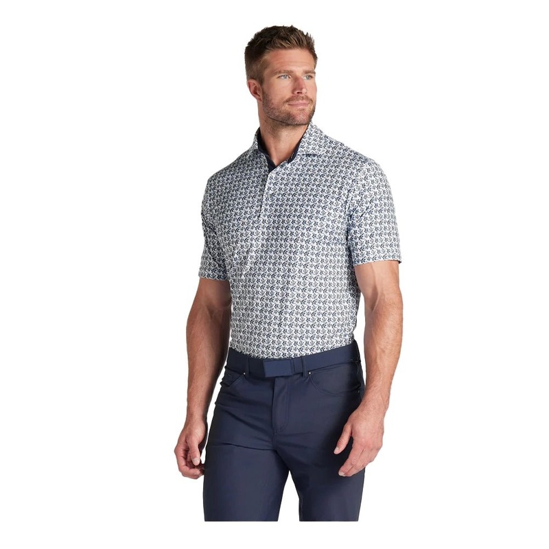 Puma Mattr Essex Golf Polo|White Glow Deep Navy|Small|Medium|Large|X-Large|XX-Large|XXX-Large