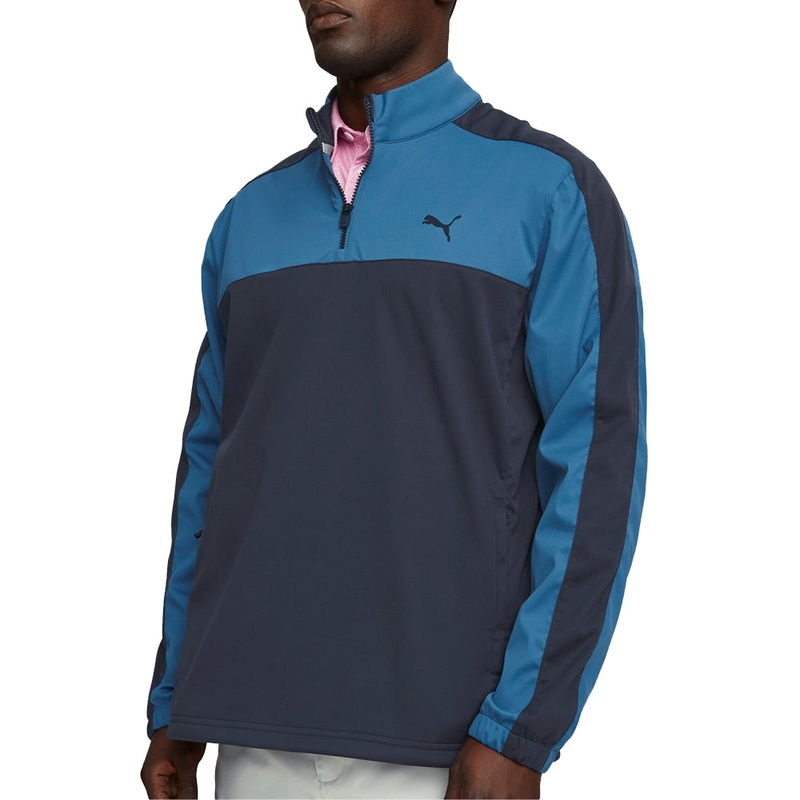 Puma Momentum Woven Golf 1/4 Zip – Lake Blue/Navy Blazer